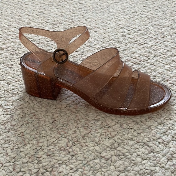 Urban Outfitters Shoes - Urban Outfitters pink sparkle jelly sandals